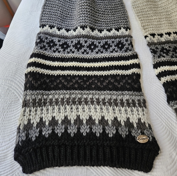 Calimar Alpaca and Wool Italian Scarf Nordic Icelandic Design - Picture 4 of 16